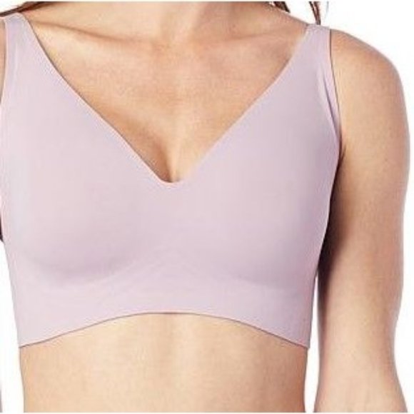Rhonda Shear 2-pack Gel Bra with Back Closure 787-080 Dove Gray & Dusty Pink 2X - Picture 1 of 2